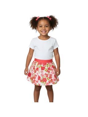 24 Months Girl’s Floral Rose Skirt